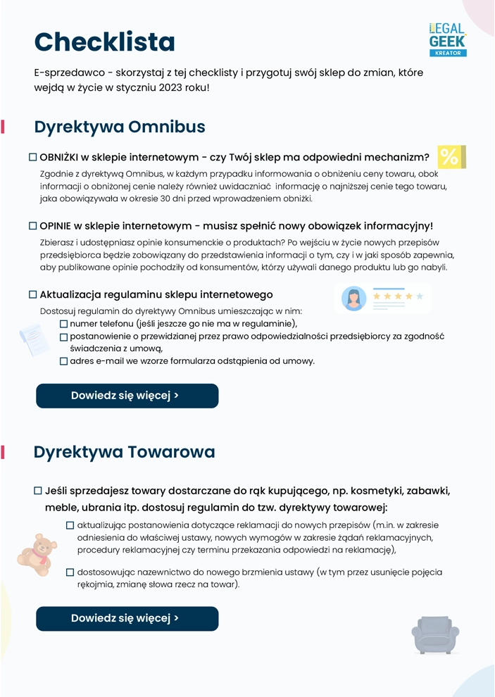 Checklista zmian w prawie 2023
